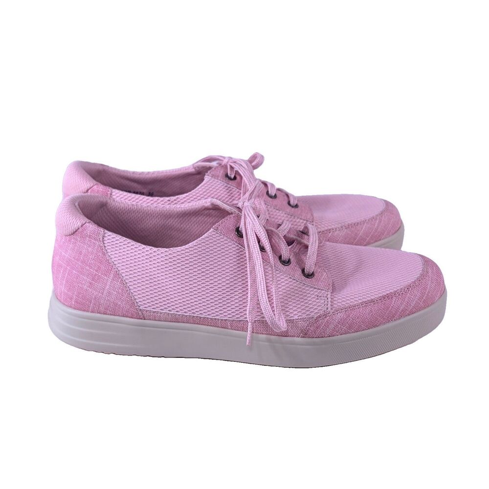 TRAQ By Alegria Women's Q-Chip Lace-Up Walking Shoes Pink 39 US 8.5
